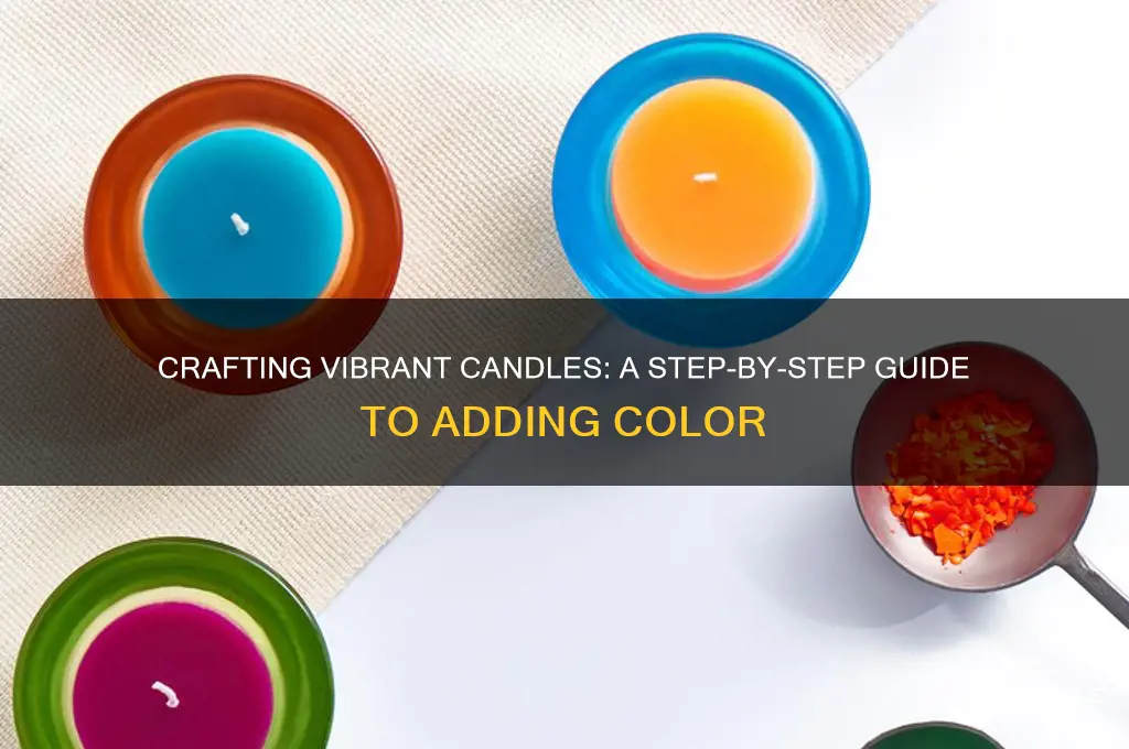 how do you make a candle with color