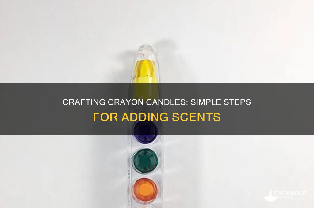 how do you make a crayon candle scented