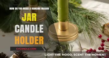DIY Hanging Mason Jar Candle Holder: Easy Craft Guide