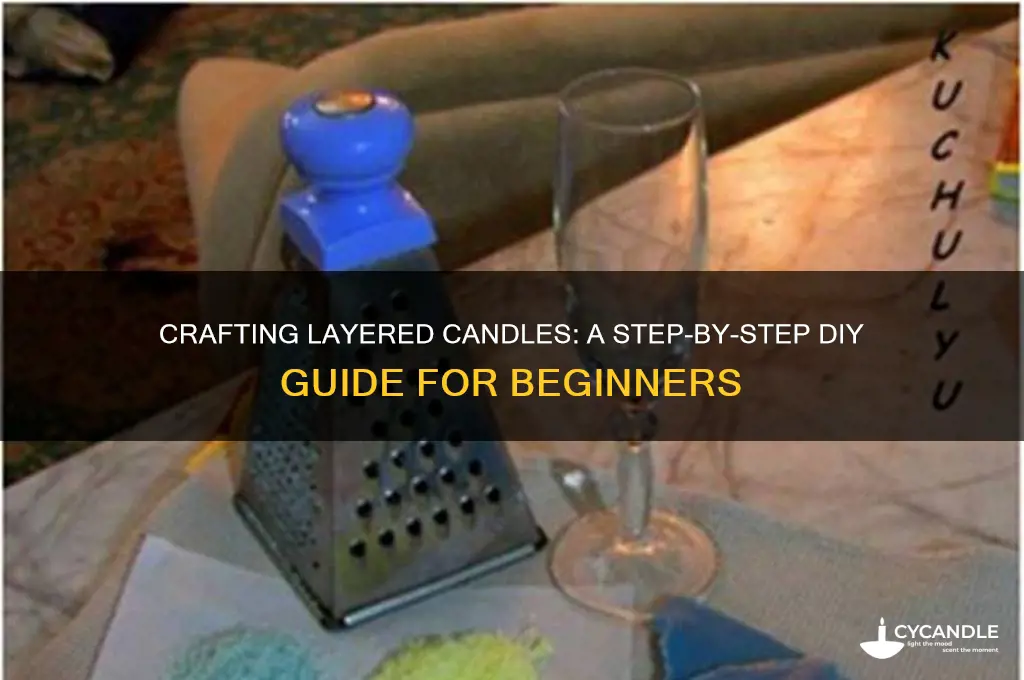 how do you make a layered candle