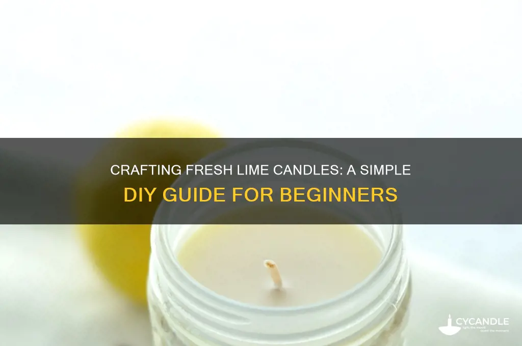 how do you make a lime candle