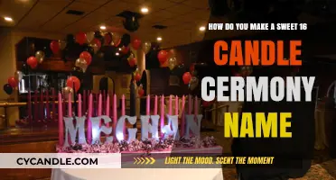Crafting a Meaningful Sweet 16 Candle Ceremony Name: A Creative Guide