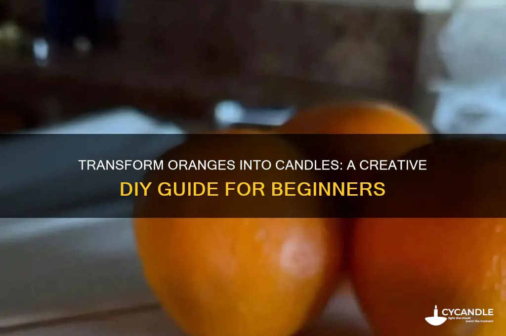 how do you make an orange into a candle