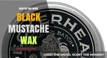 Crafting Black Mustache Wax: DIY Guide for Perfect Hold & Style