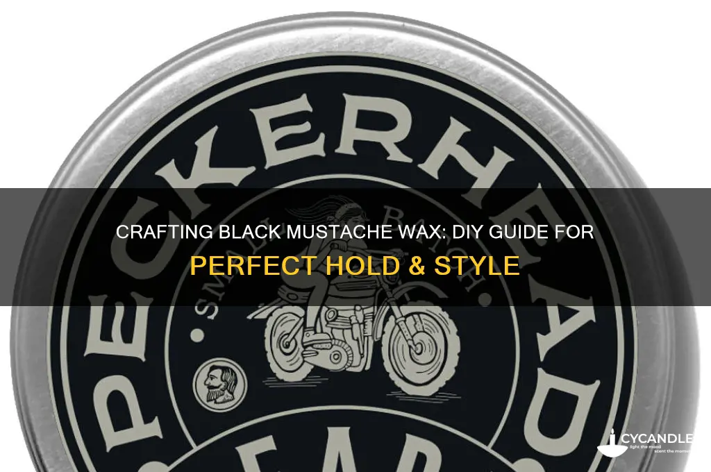 how do you make black mustache wax