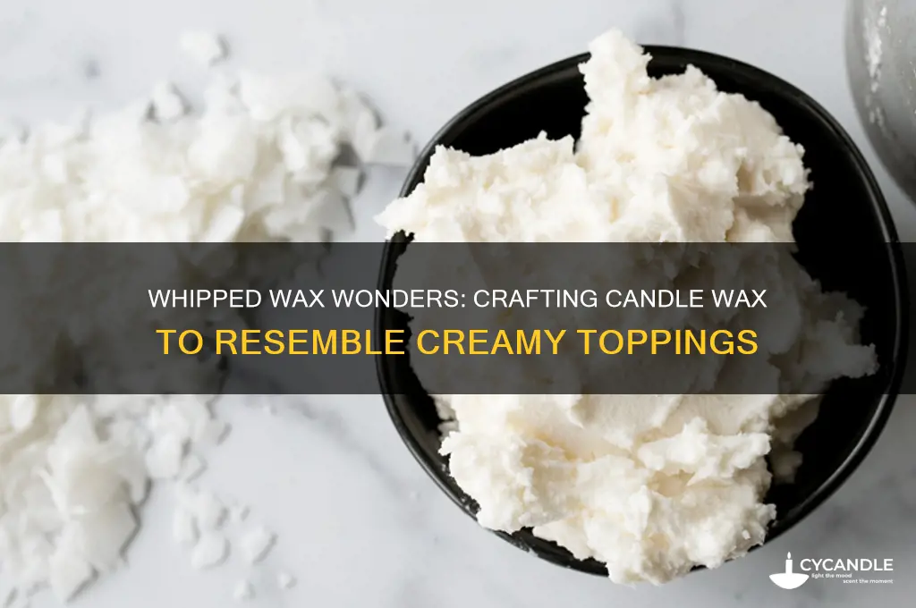 how do you make candle wax look like whipped cream