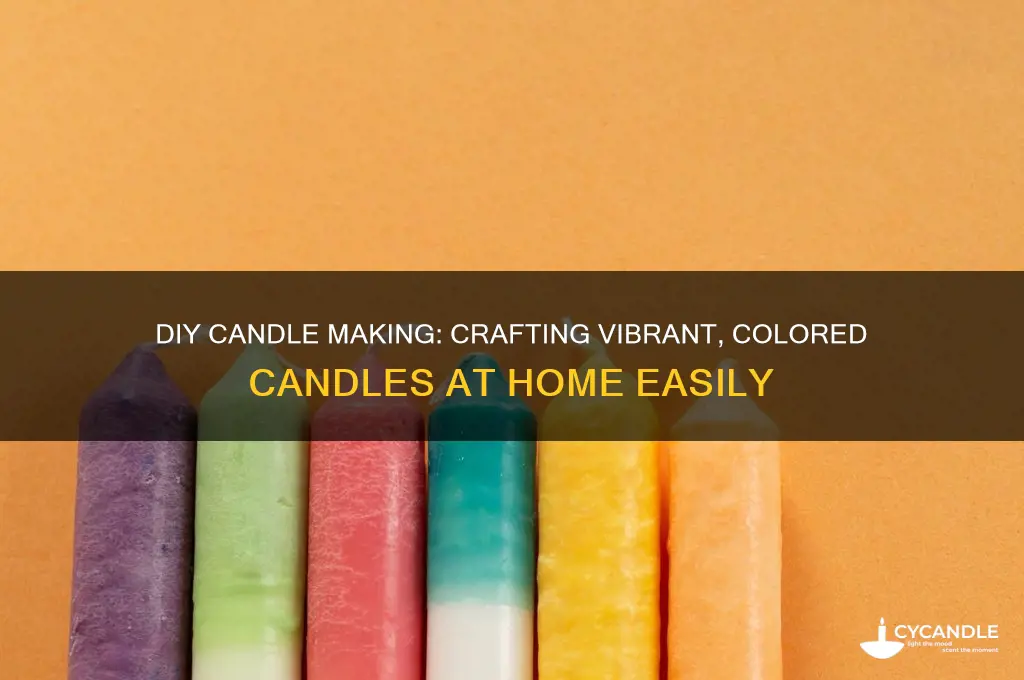 how do you make candles at home with different colors