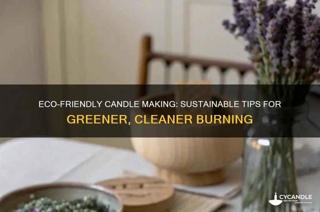 how do you make candles more environmentally friendly