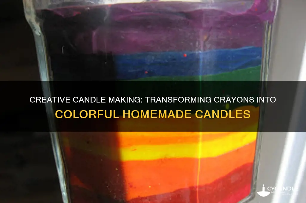 how do you make candles out of crayons