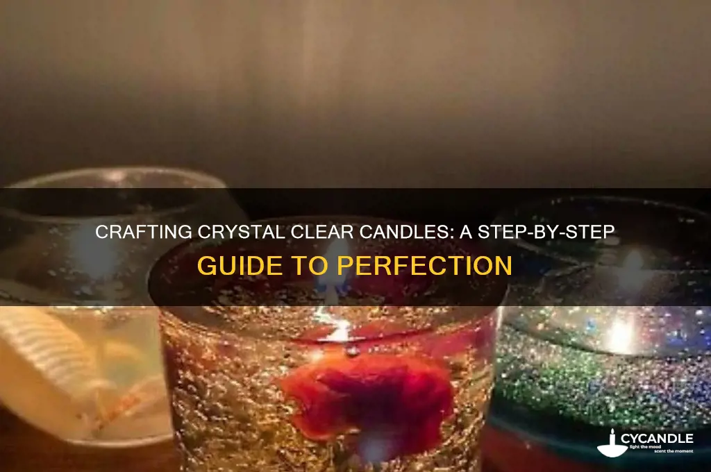 how do you make clear candles