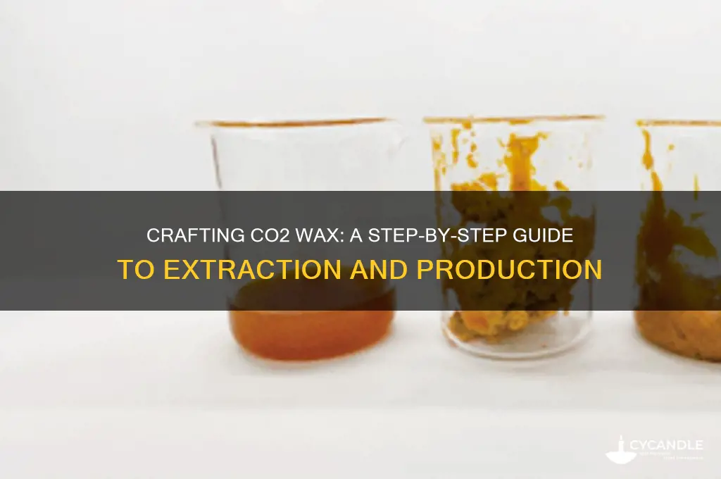 how do you make co2 wax