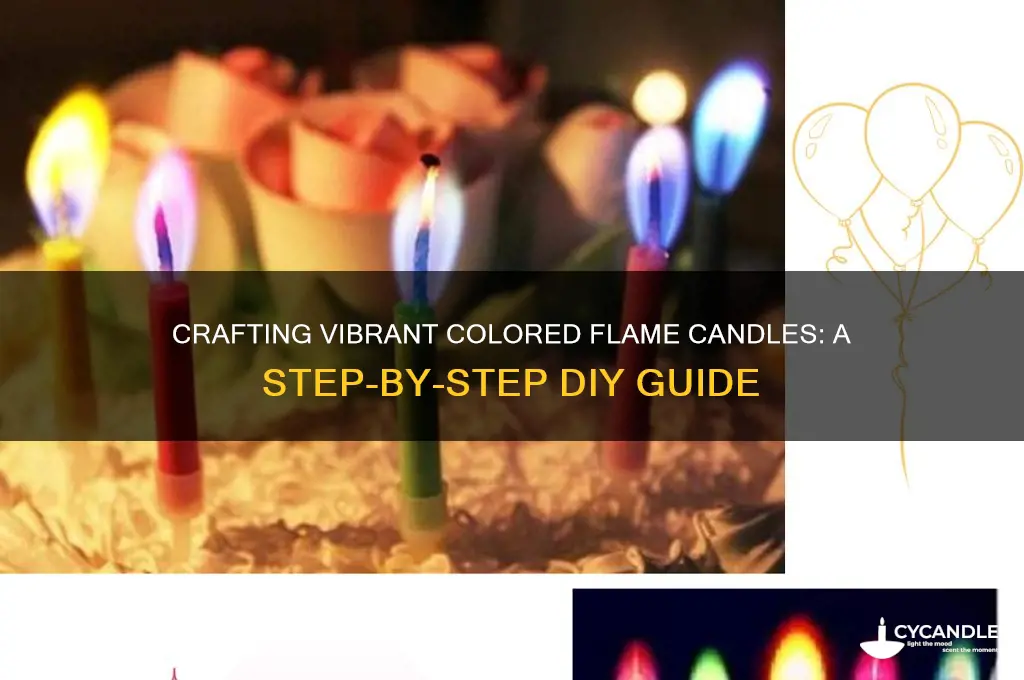 how do you make colored flame candles
