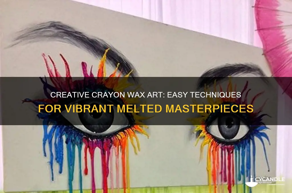 how do you make crayon wax art