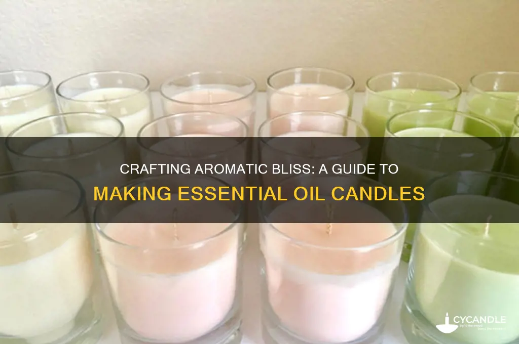 how do you make essential oil candles