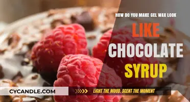 Crafting Chocolate Syrup Illusion: Gel Wax Techniques for Realistic Effects