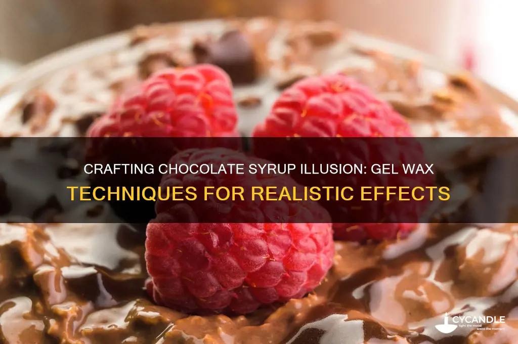 how do you make gel wax look like chocolate syrup