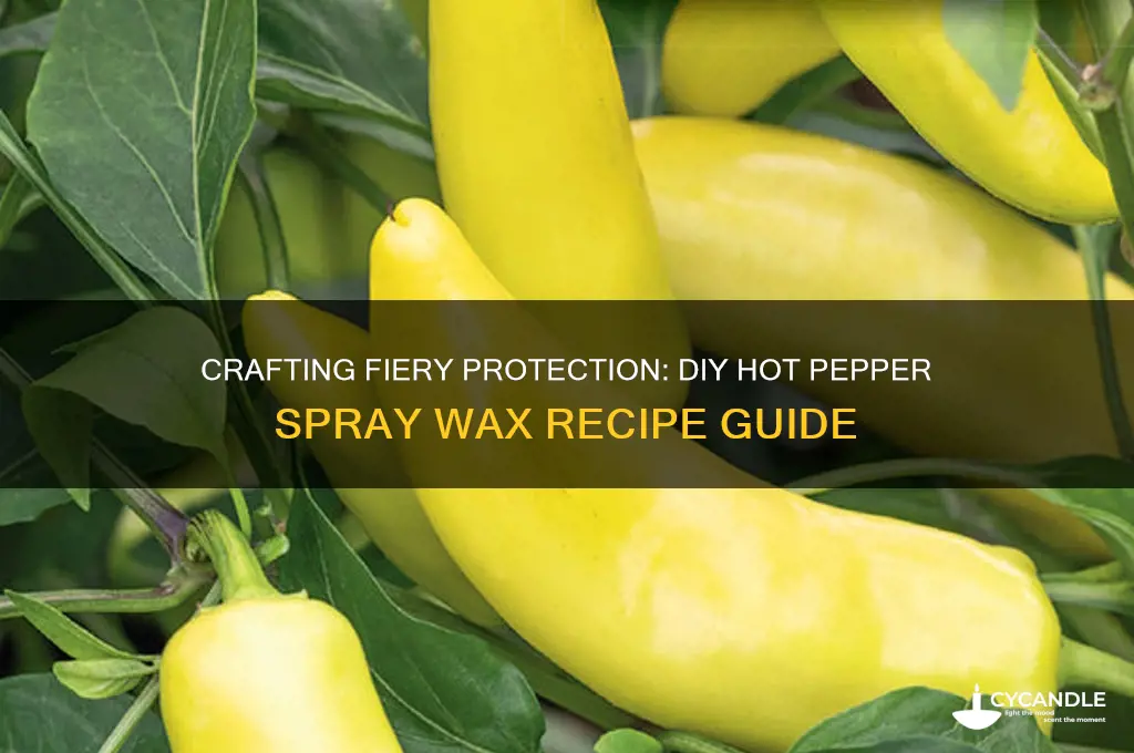how do you make hot pepper spray wax