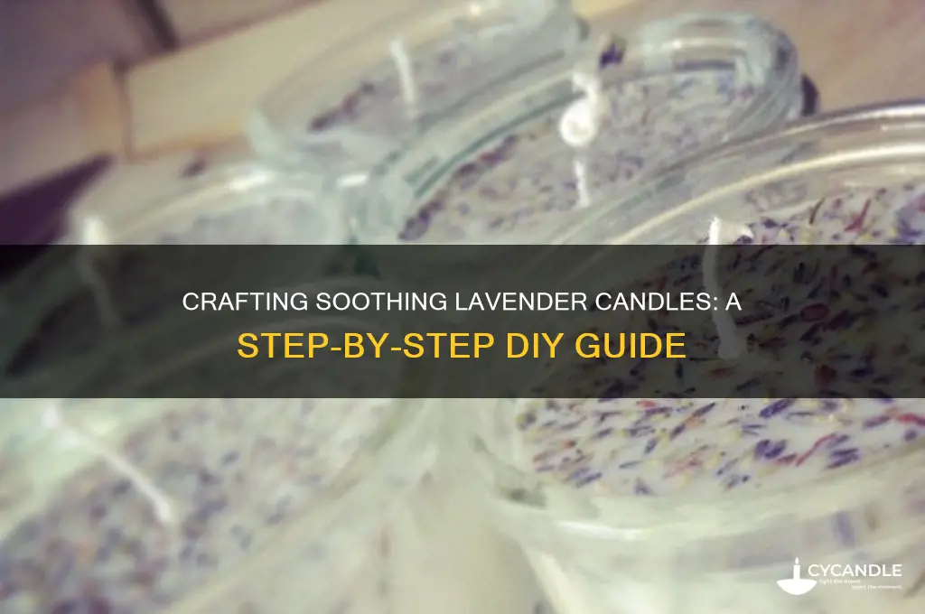 how do you make lavender candles