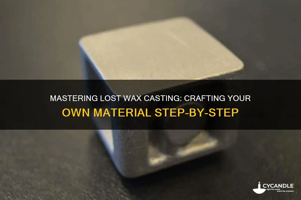 how do you make lost wax casting material