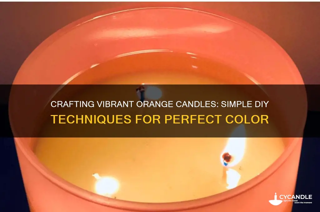 how do you make orange colored candles