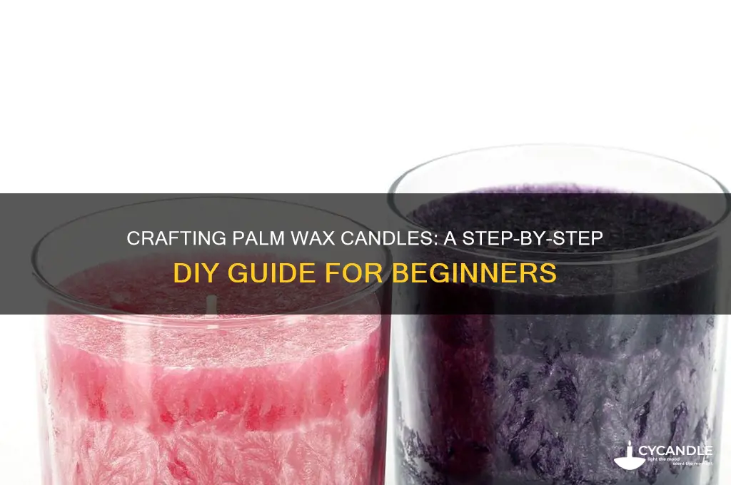 how do you make palm wax candles