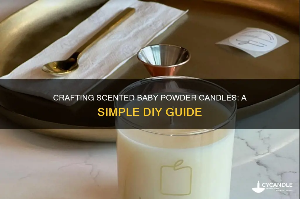 how do you make scented baby powder candles