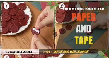 DIY Stickers: Easy Wax Paper and Tape Crafting Guide