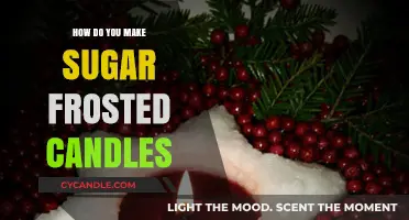 Crafting Sweetly Scented Sugar Frosted Candles: A DIY Guide
