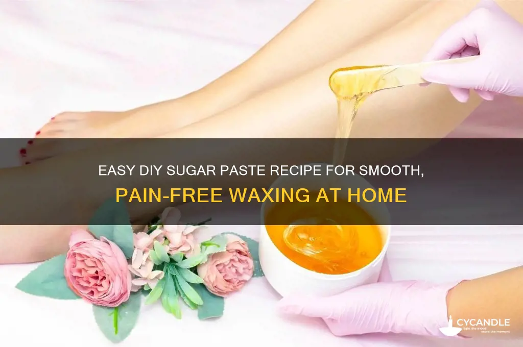 how do you make sugar paste for waxing
