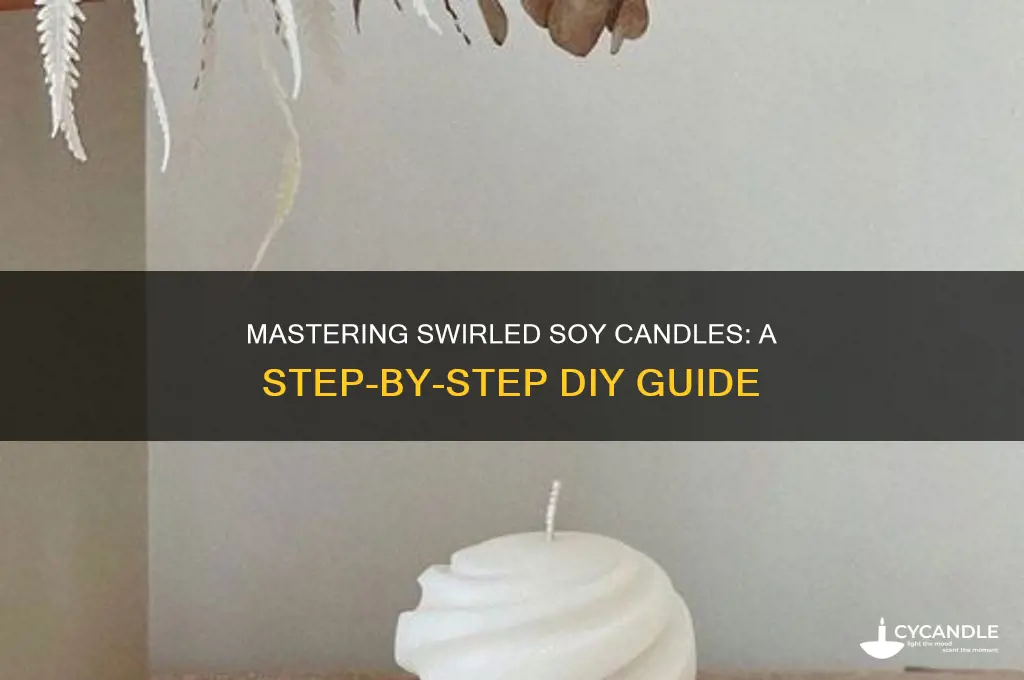 how do you make swirled soy candles