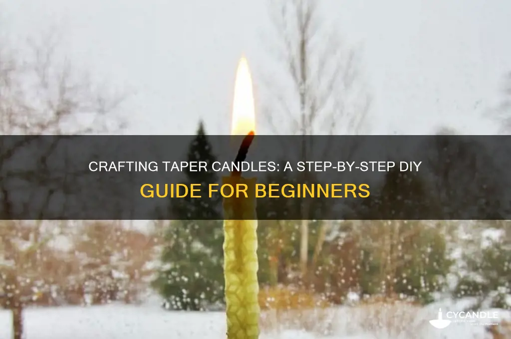 how do you make taper candles