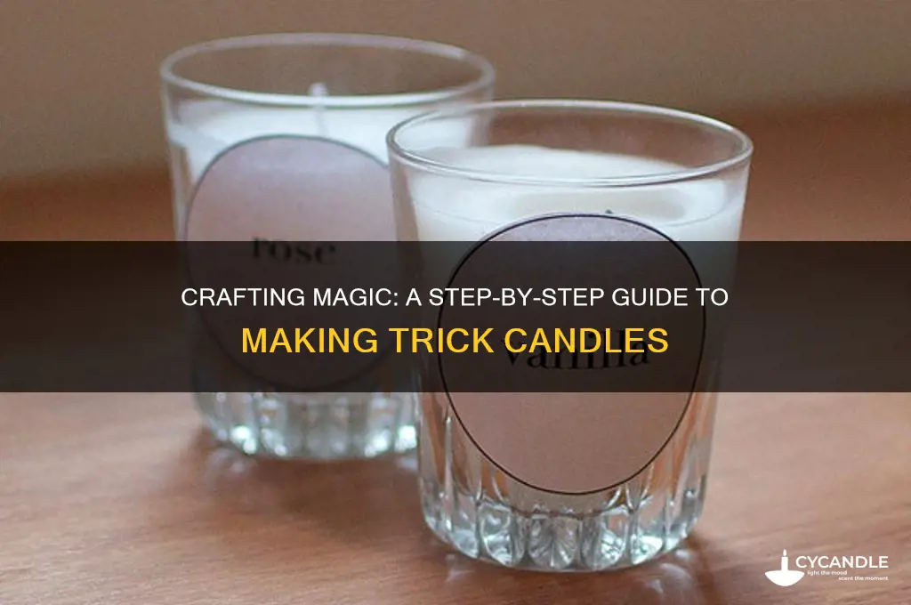 how do you make trick candles