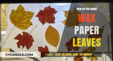 Crafting Wax Paper Leaves: A Simple DIY Guide for Beginners