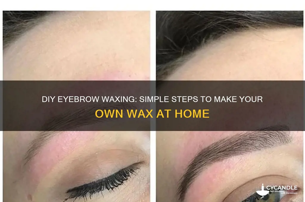 how do you make wax to wax eyebrows