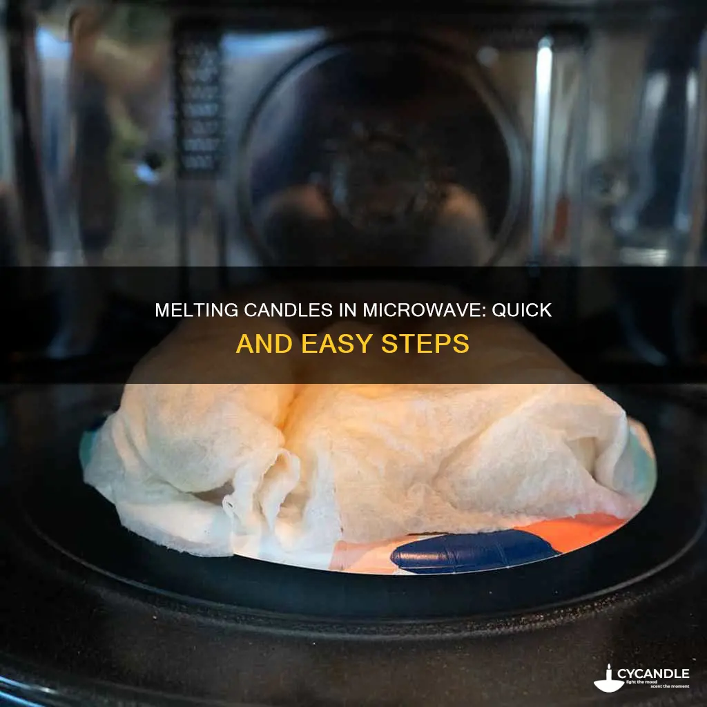 how do you melt a candle in a microwave
