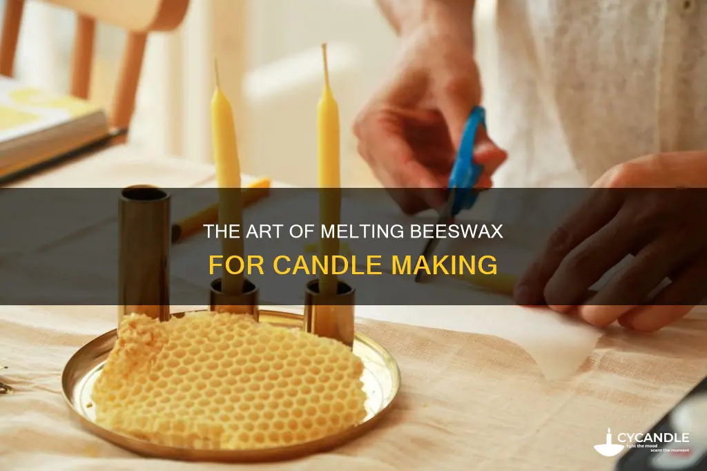 how do you melt beeswax for candles