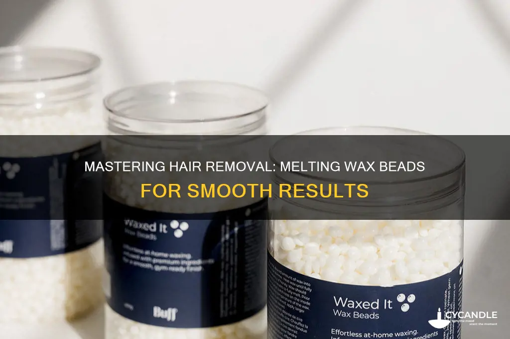 how do you melt hair removal wax beads
