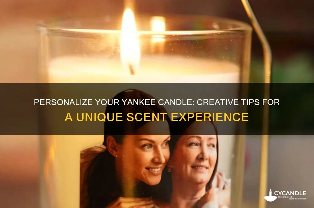 how do you personalize a candle at yankee candle