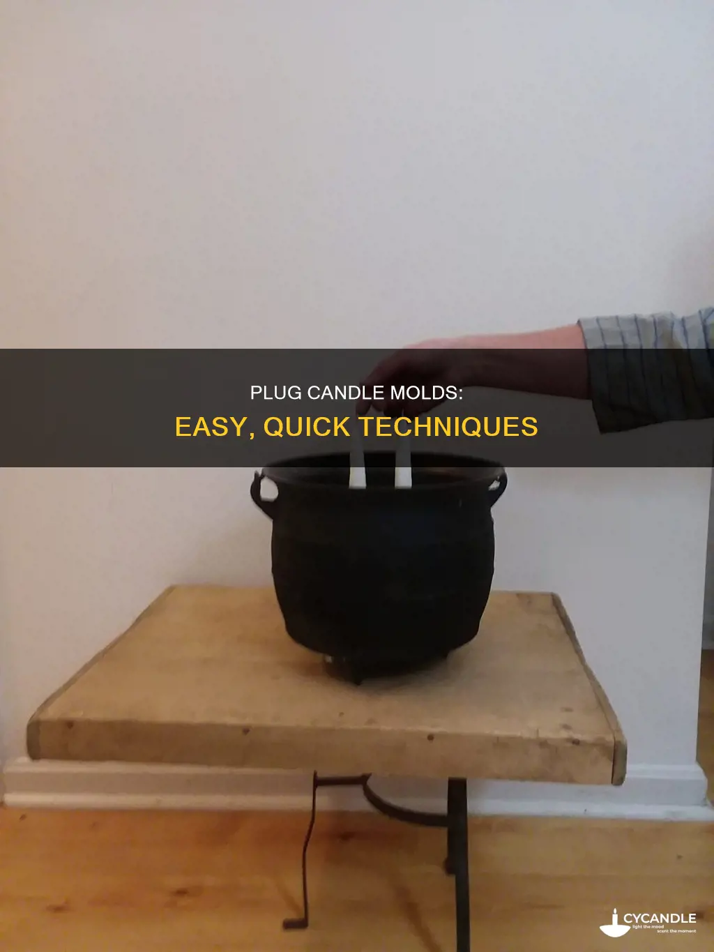 how do you plug a candle mold
