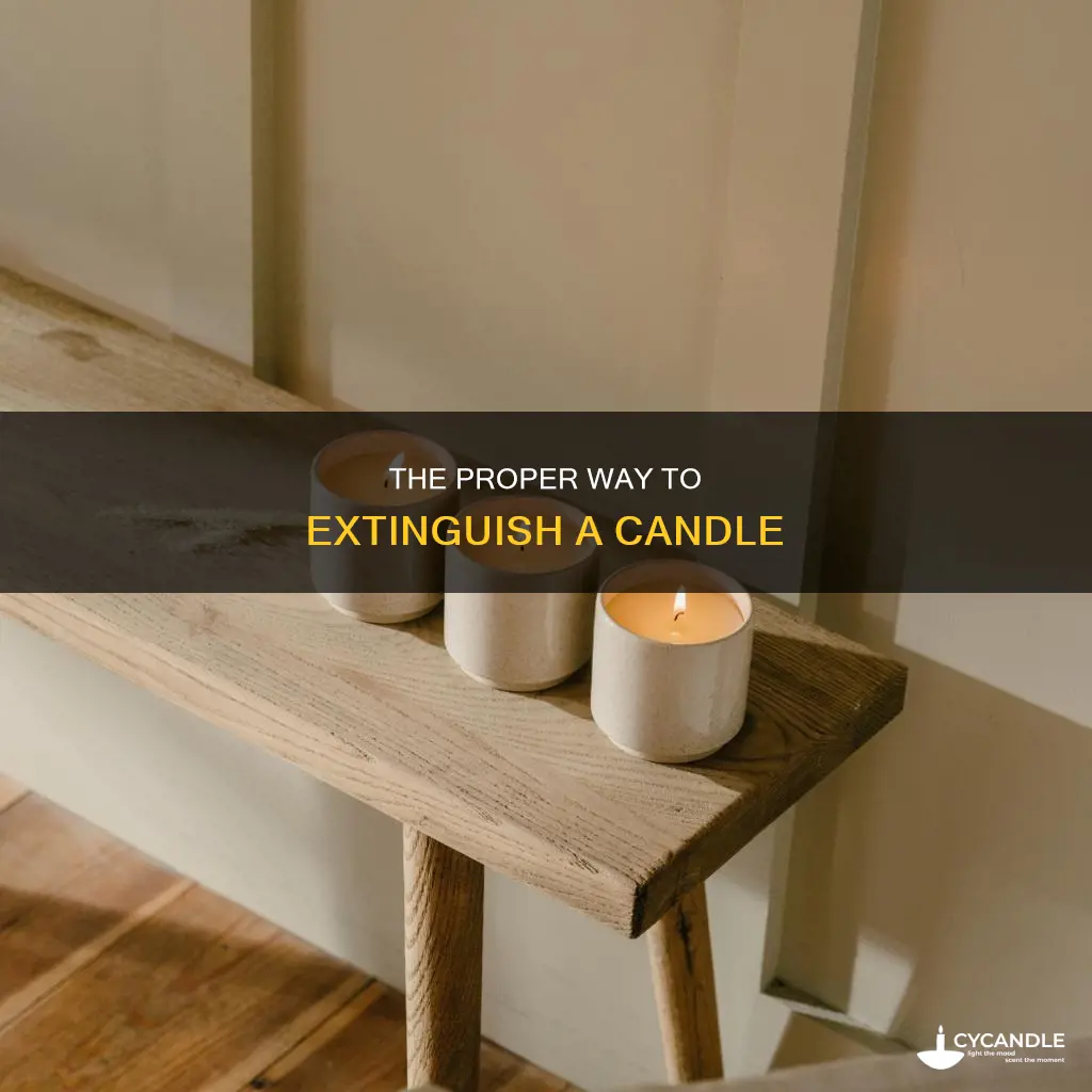how do you properly turn off a candle