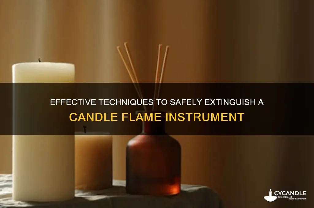 how do you put out a candle flame instrument