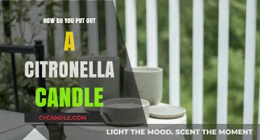 Safely Extinguishing Citronella Candles: Quick Tips for Proper Shutdown