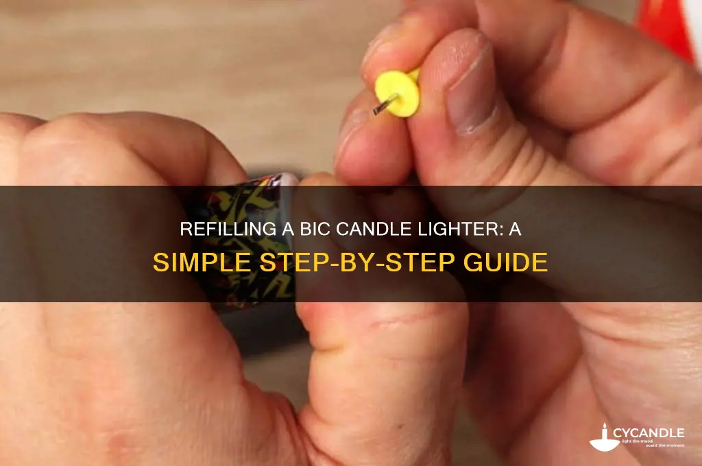 how do you refill a bic candle lighter
