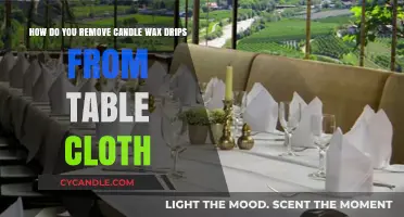 Effective Ways to Remove Candle Wax Drips from Tablecloth Easily