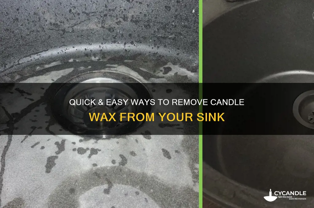how do you remove candle wax from a sink