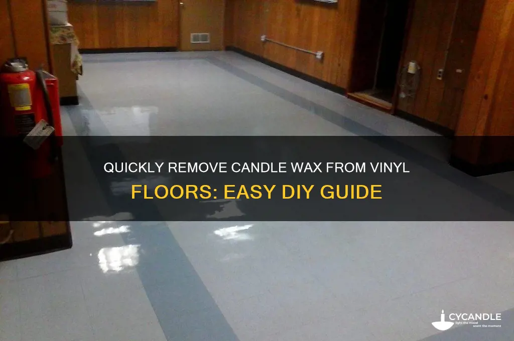 how do you remove candle wax from a vinyl floor