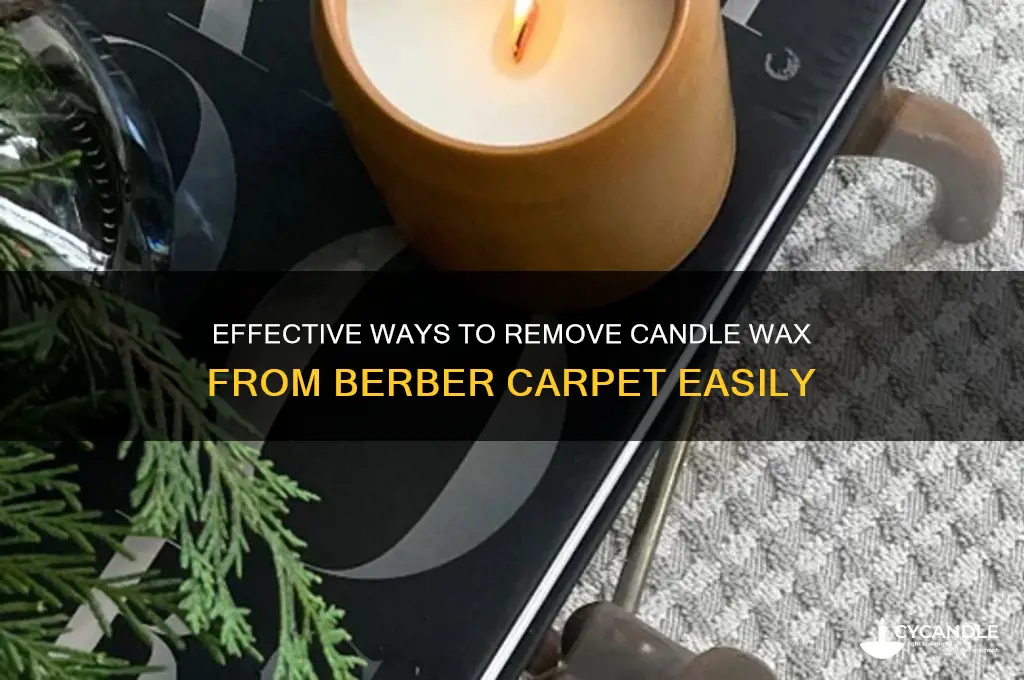 how do you remove candle wax from berber carpet