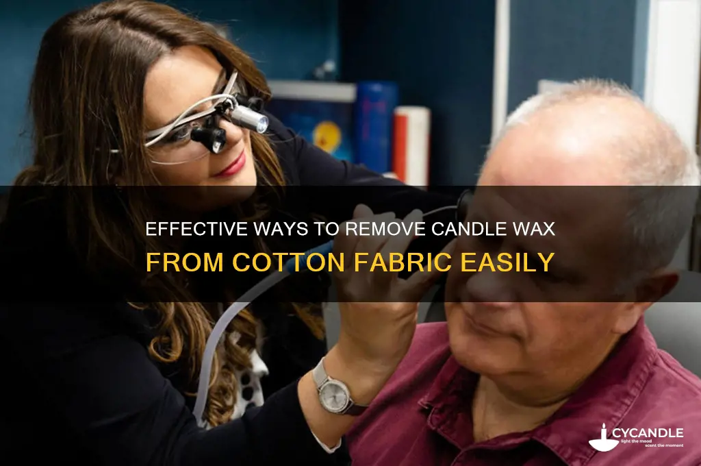 how do you remove candle wax from cotton