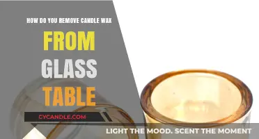 Easy Steps to Remove Candle Wax from Glass Tables