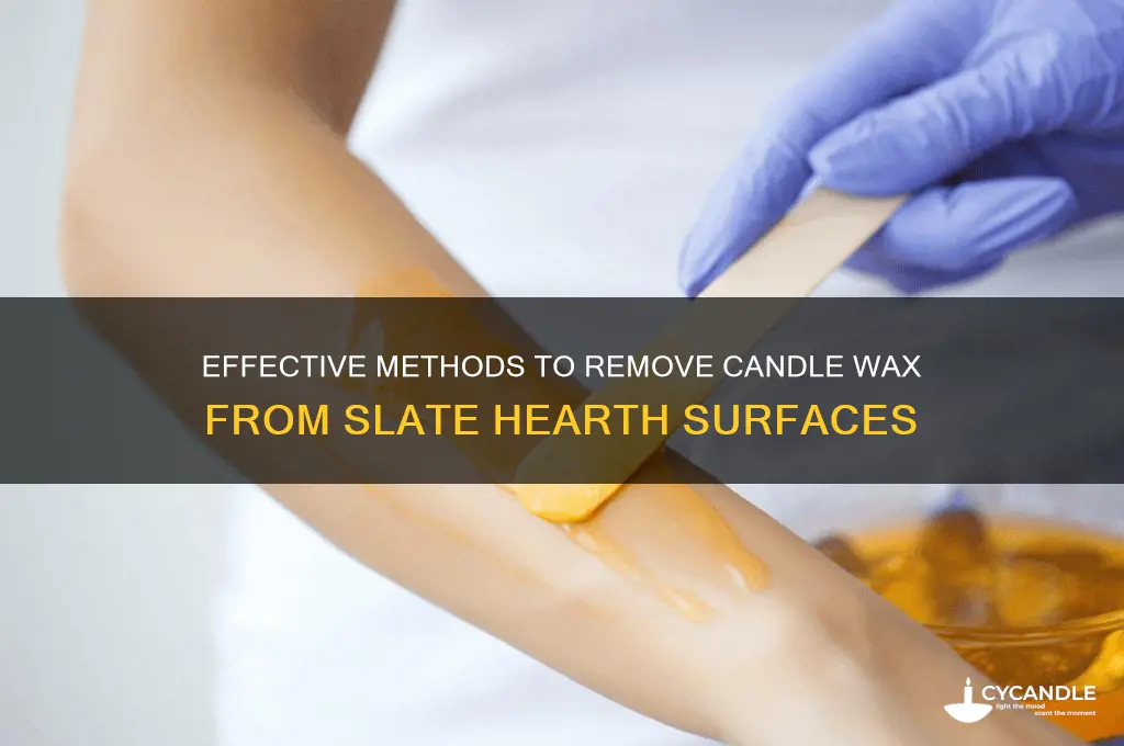 how do you remove candle wax from slate hearth